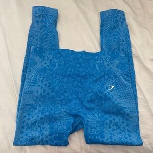 Gymshark Blue Patterned Leggings